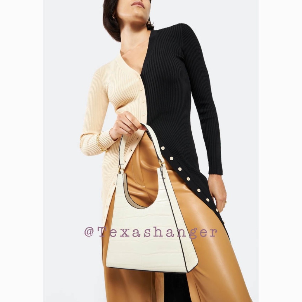 NWT STAUD Rey Shoulder Bag Cream